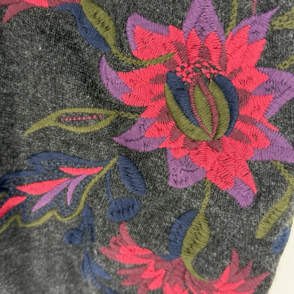 Ralph Lauren Cape Poncho Wool Cashmere Blend Sweater Embroidery Size Large - Picture 2 of 5